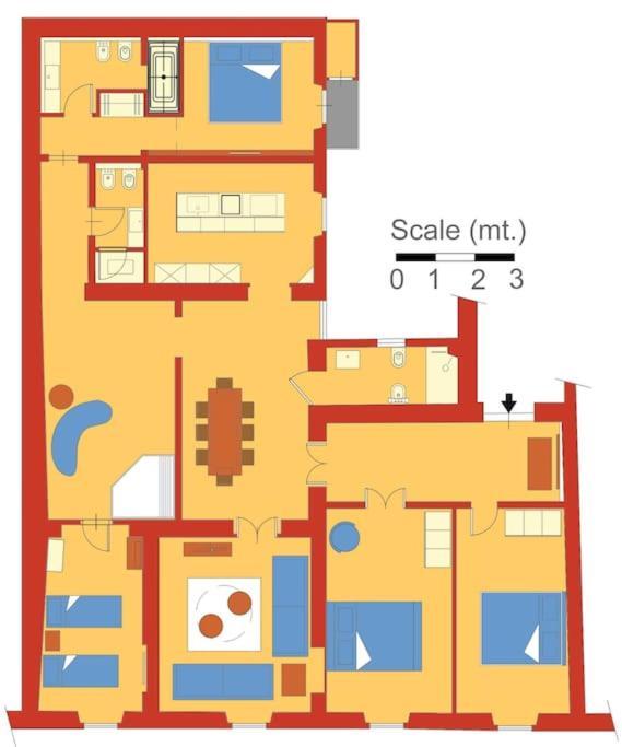 Appartamento Romac Baullari Ii 4bdr Near Campo De Fiori Roma
